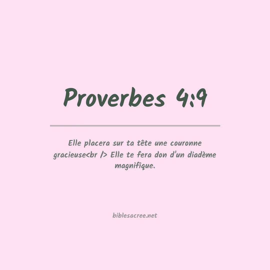 Proverbes - 4:9