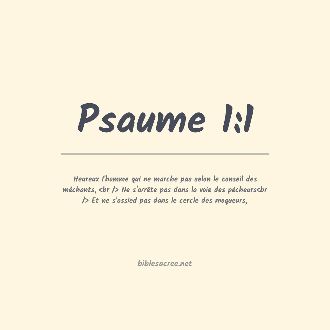 Psaume - 1:1