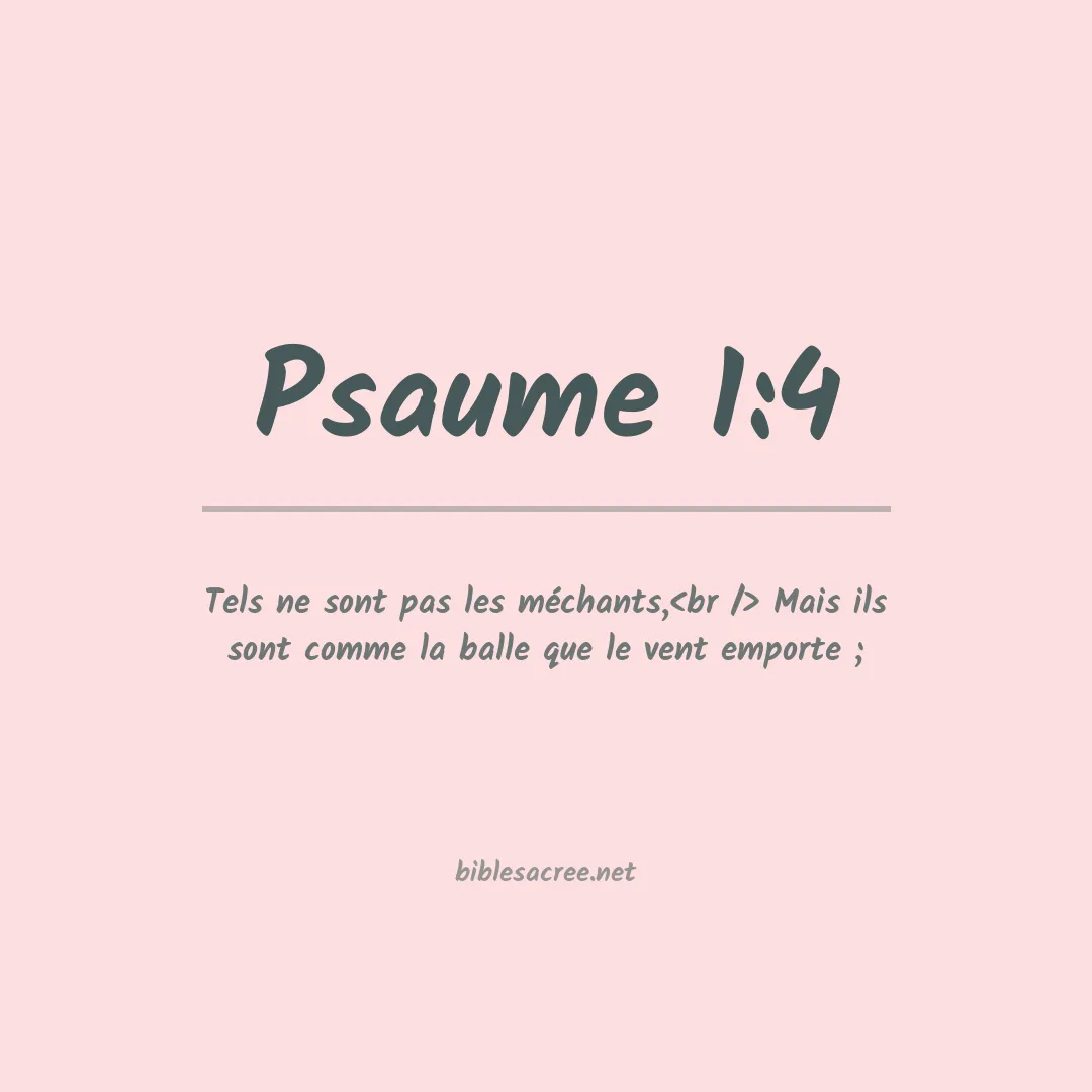 Psaume - 1:4