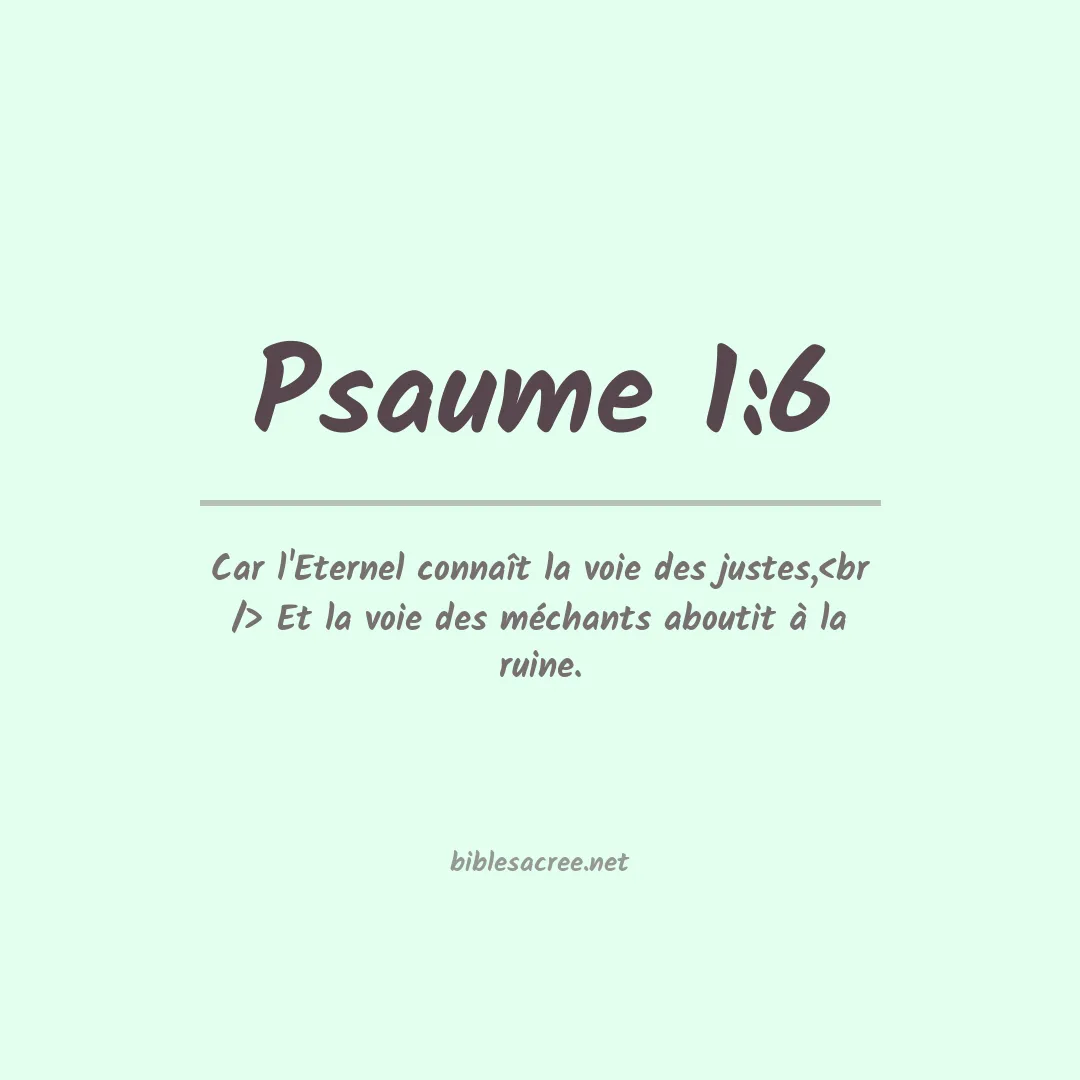 Psaume - 1:6