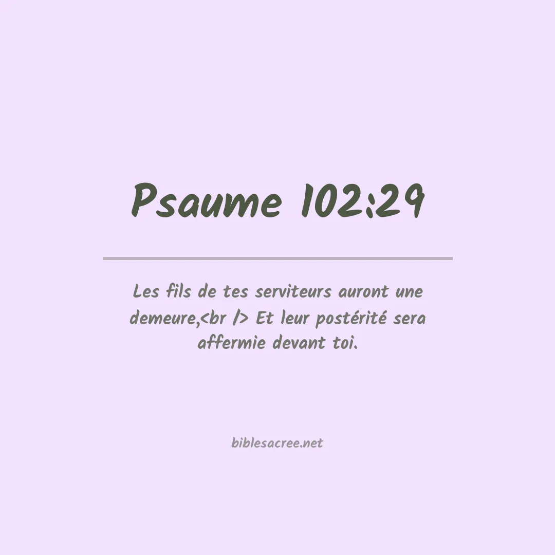 Psaume - 102:29