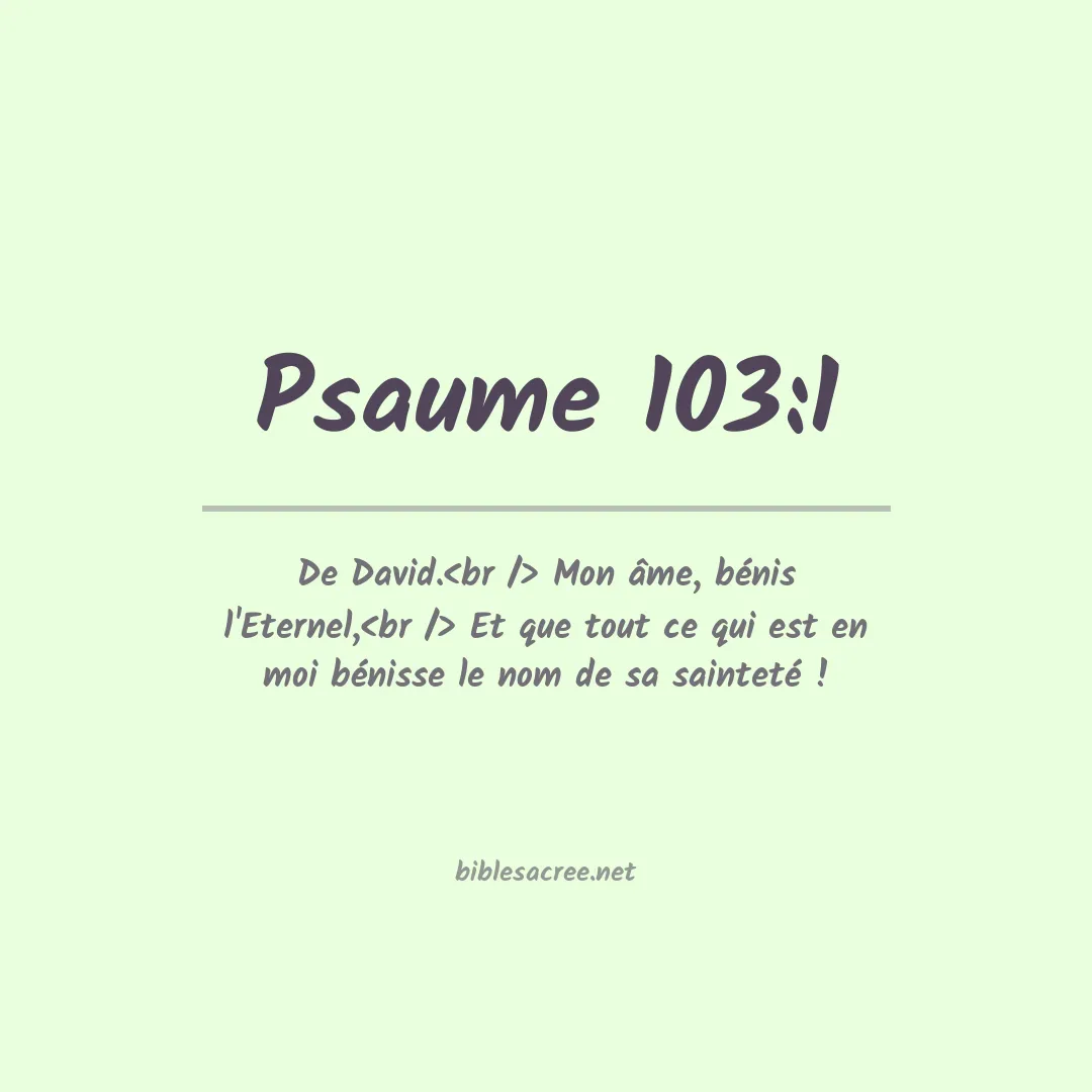 Psaume - 103:1