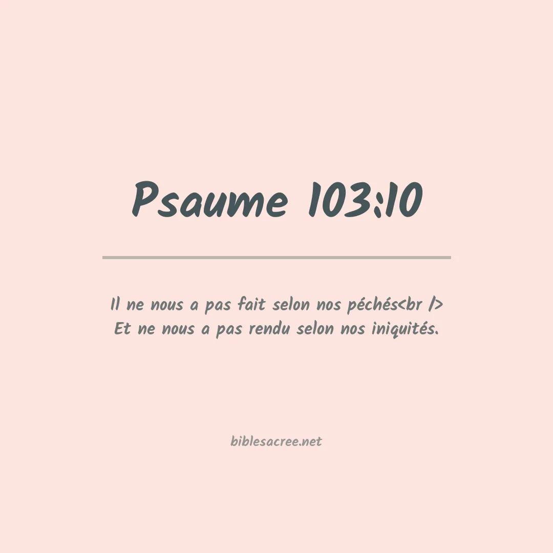 Psaume - 103:10