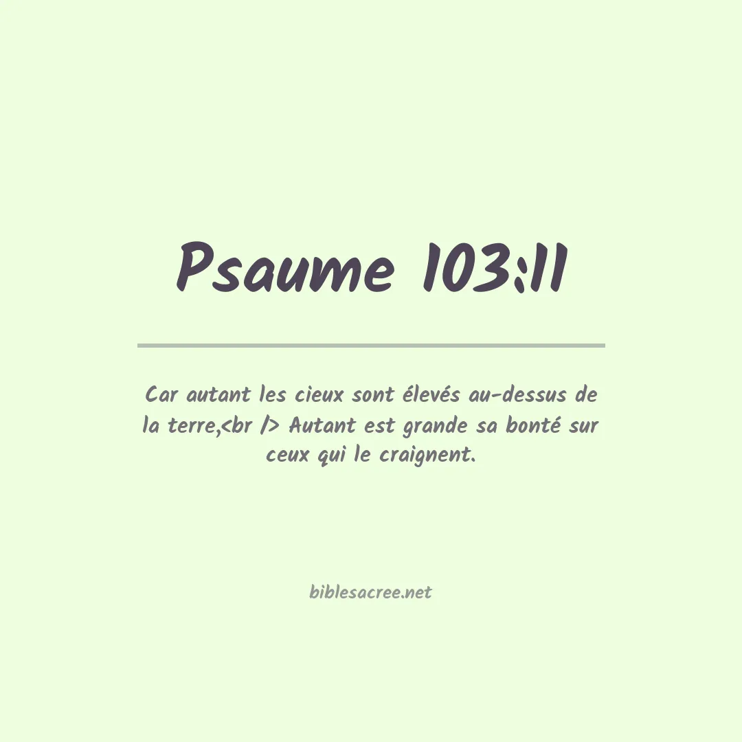 Psaume - 103:11