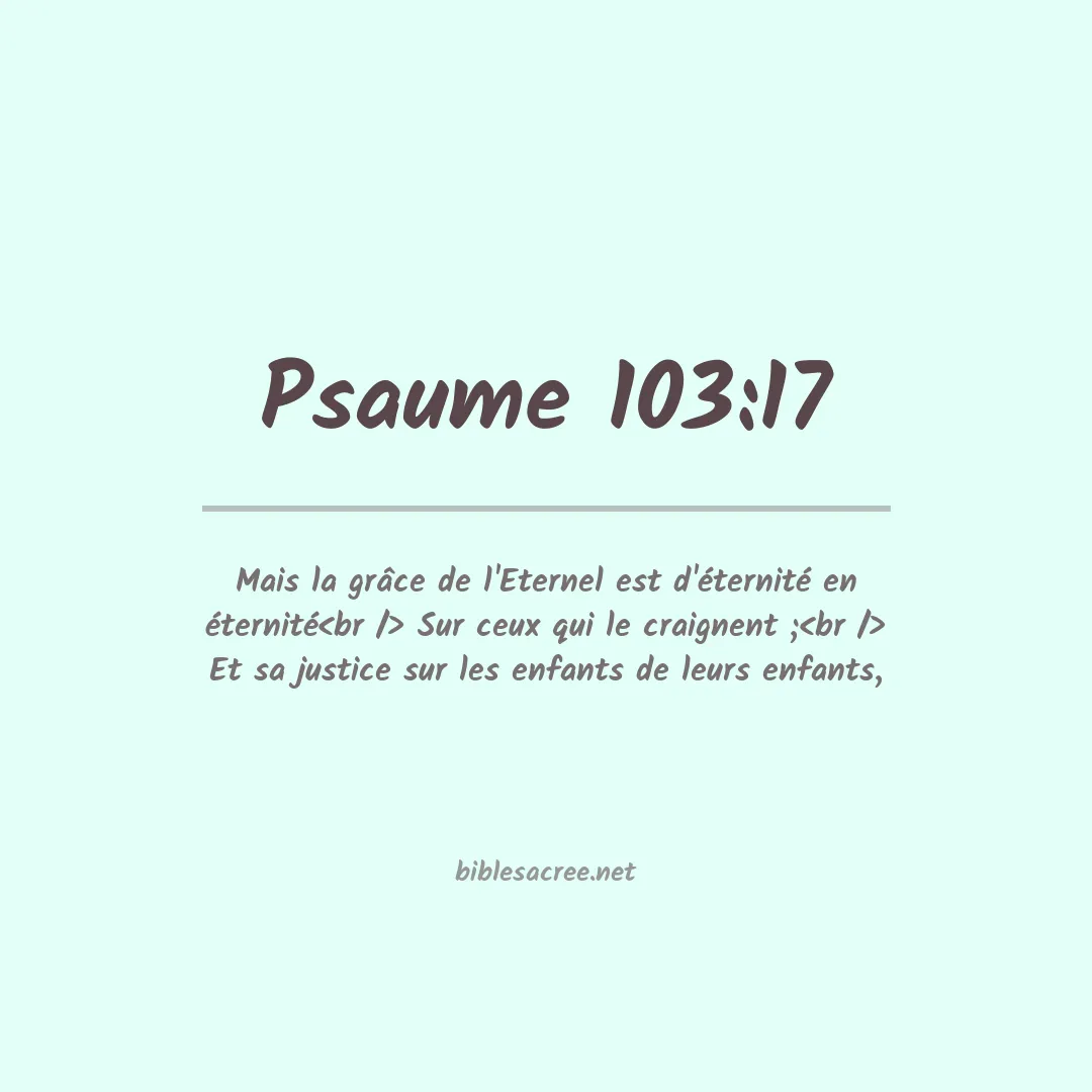 Psaume - 103:17