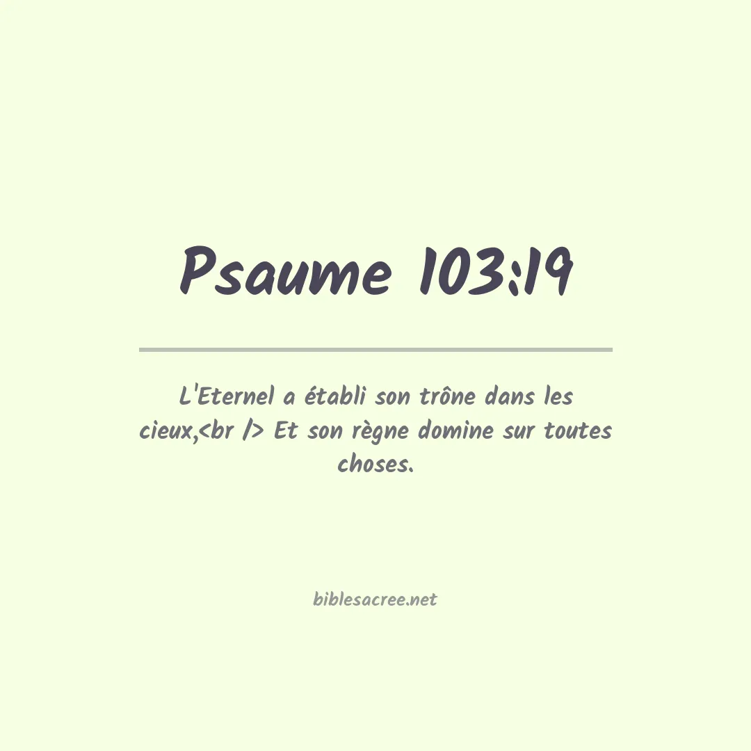 Psaume - 103:19