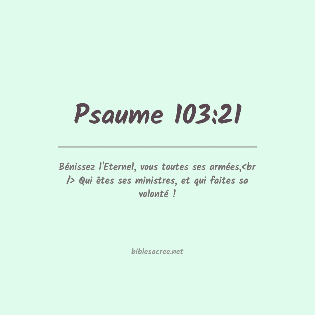 Psaume - 103:21