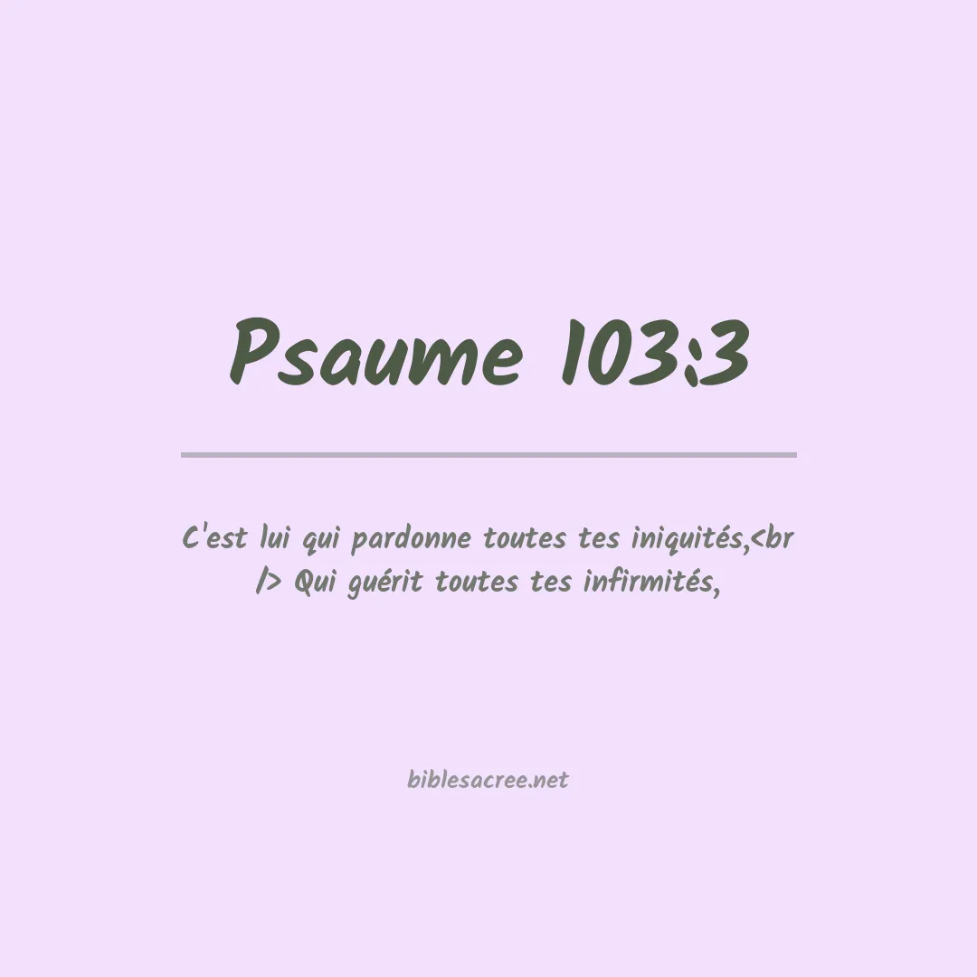 Psaume - 103:3
