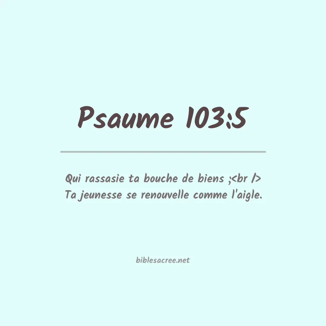 Psaume - 103:5