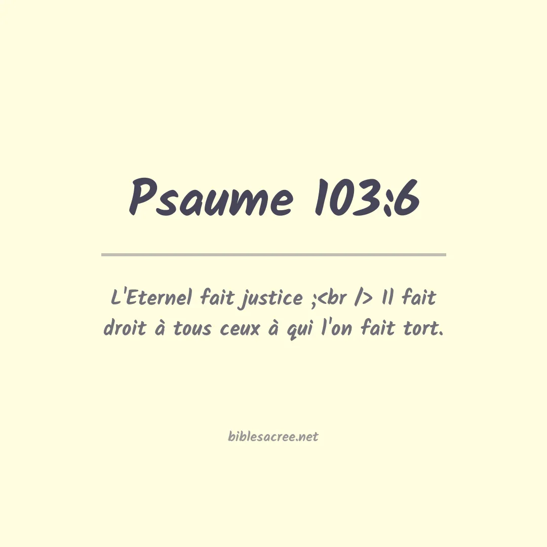 Psaume - 103:6