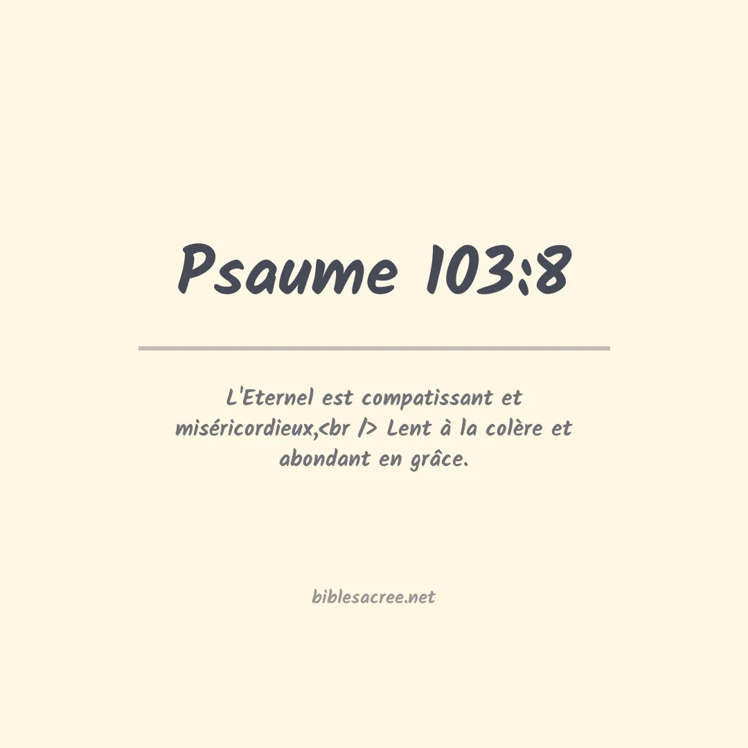 Psaume - 103:8