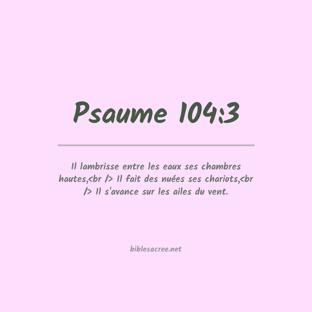 Psaume - 104:3