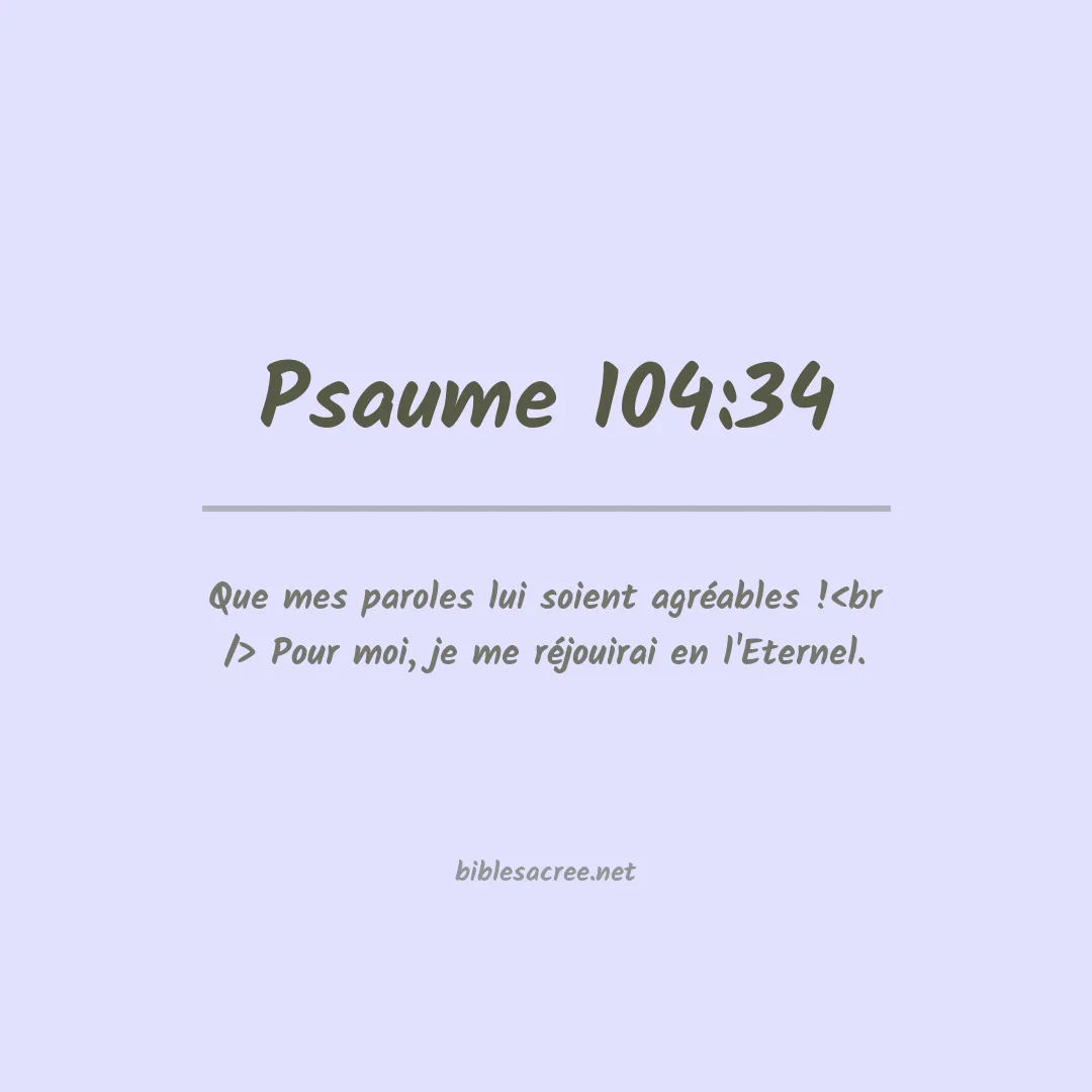 Psaume - 104:34