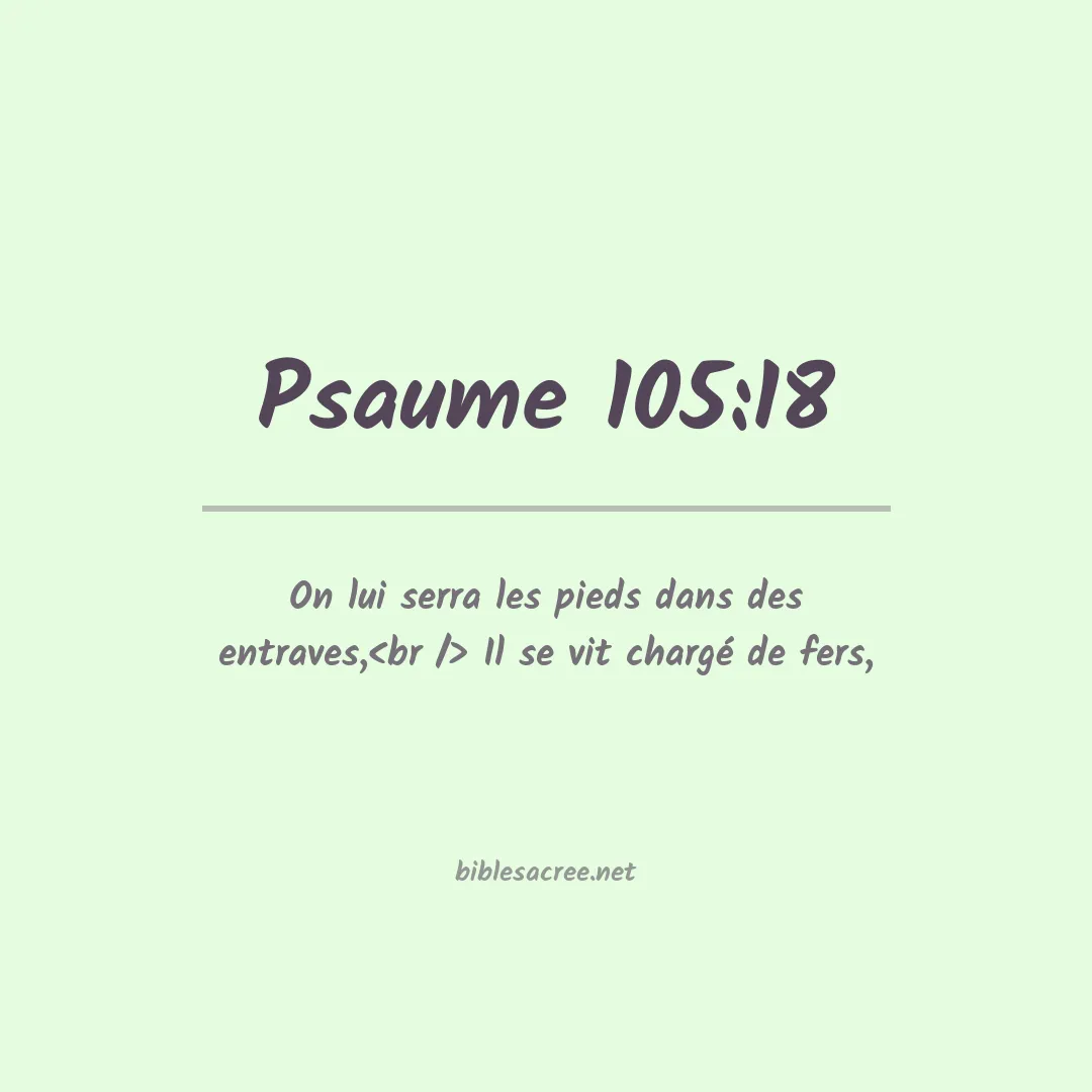 Psaume - 105:18