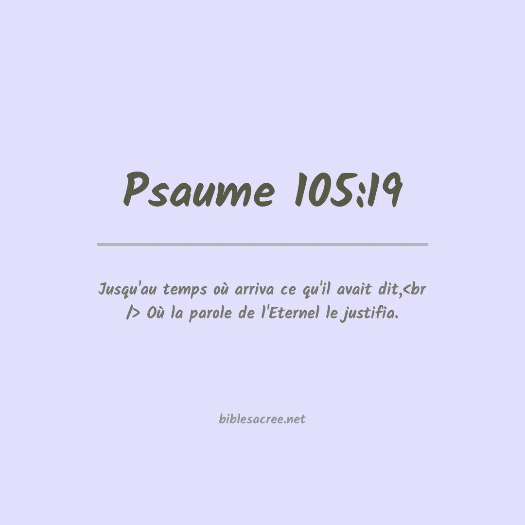 Psaume - 105:19