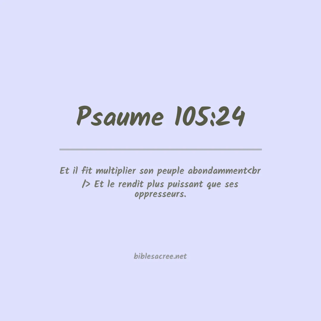 Psaume - 105:24