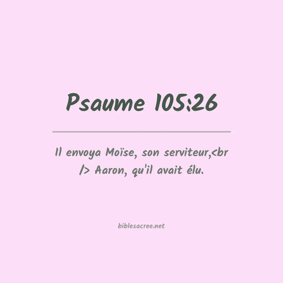 Psaume - 105:26