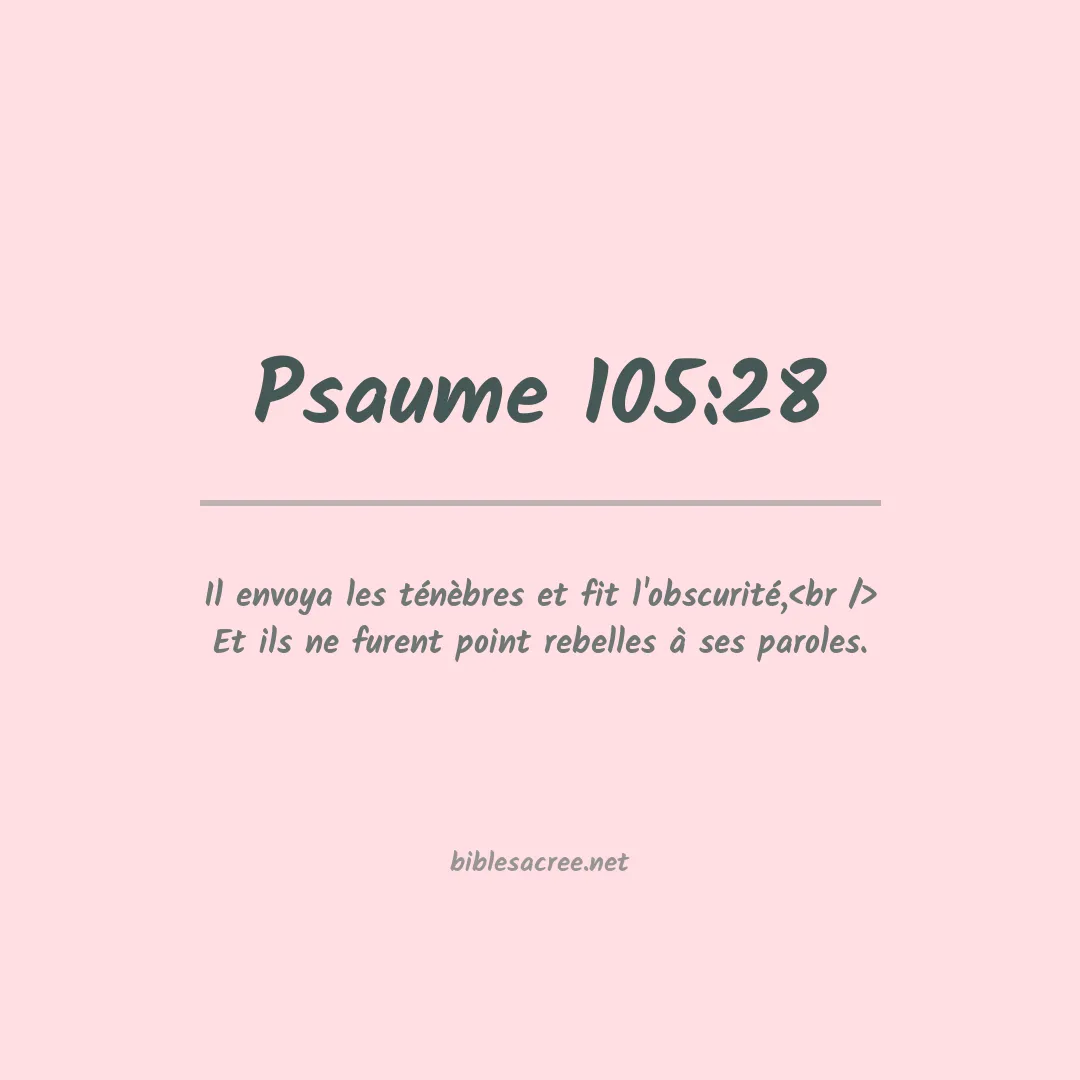 Psaume - 105:28