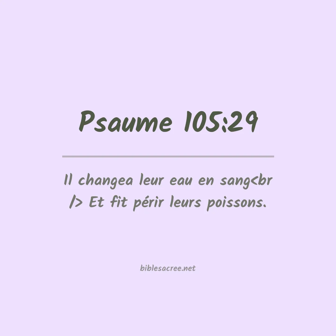 Psaume - 105:29
