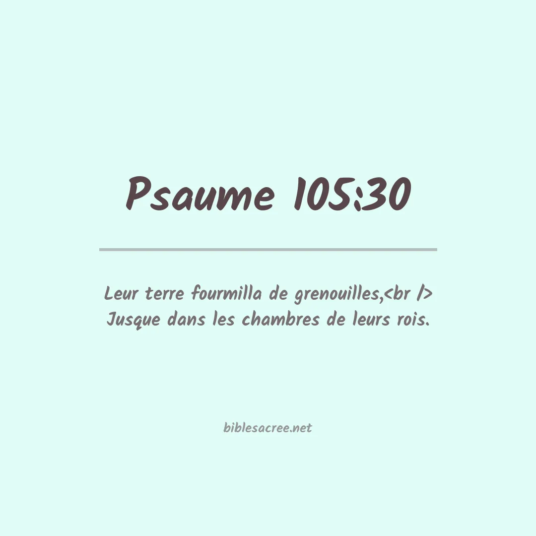 Psaume - 105:30