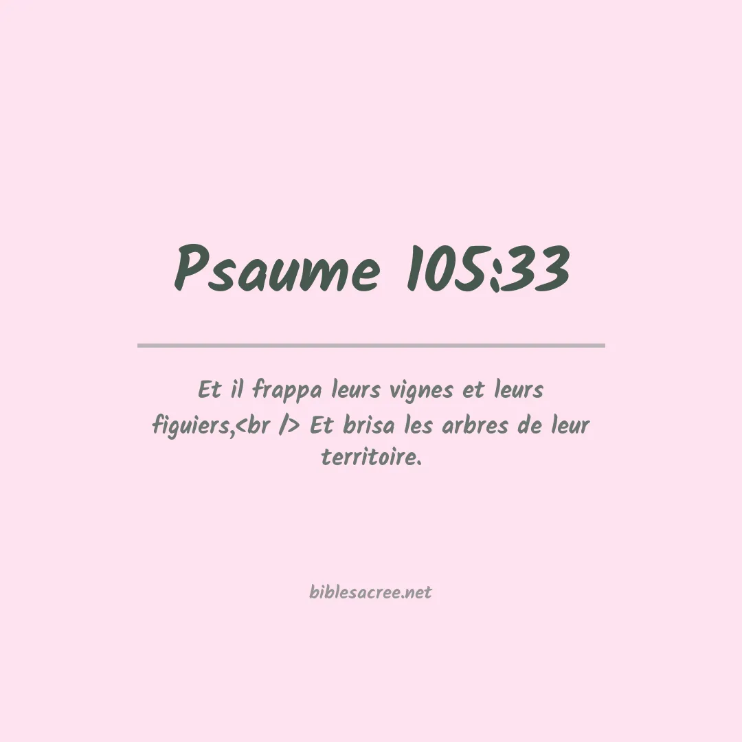 Psaume - 105:33