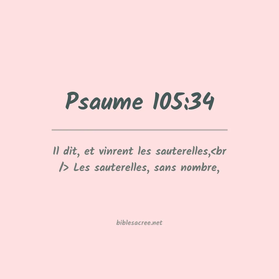 Psaume - 105:34