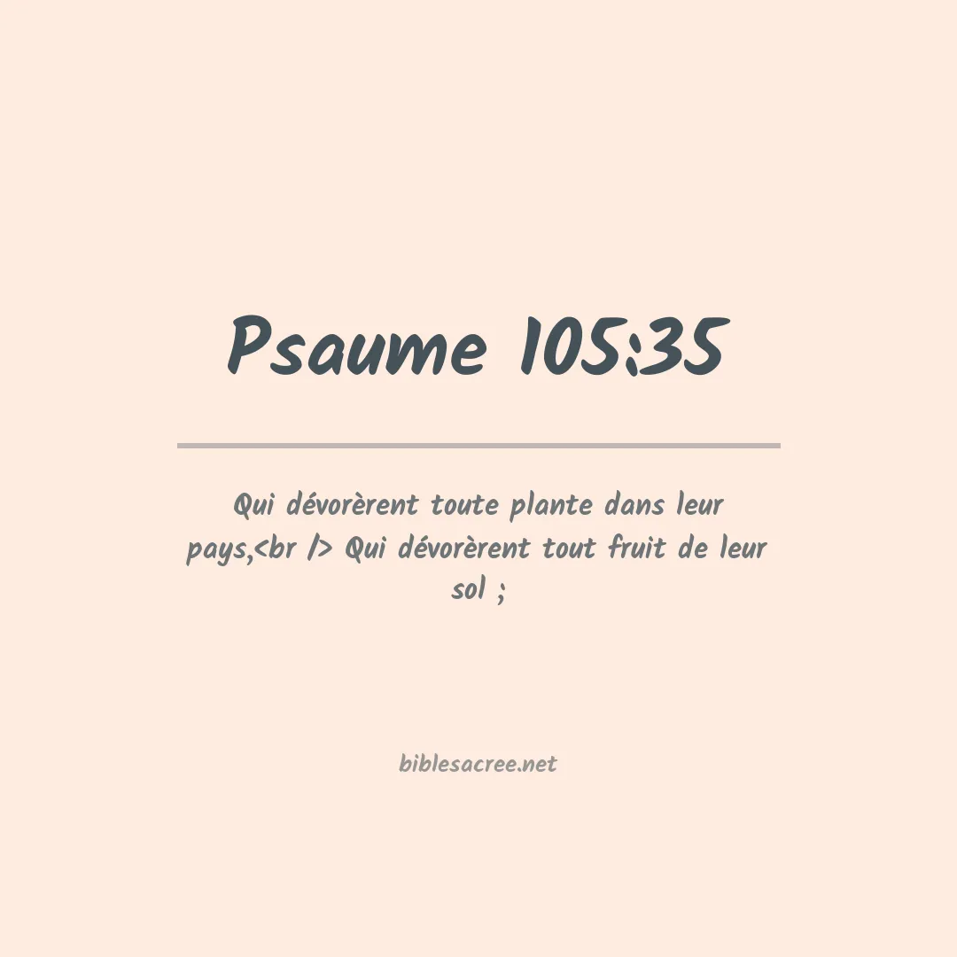 Psaume - 105:35