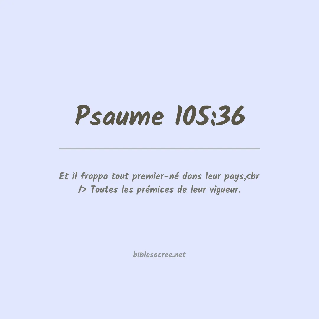 Psaume - 105:36