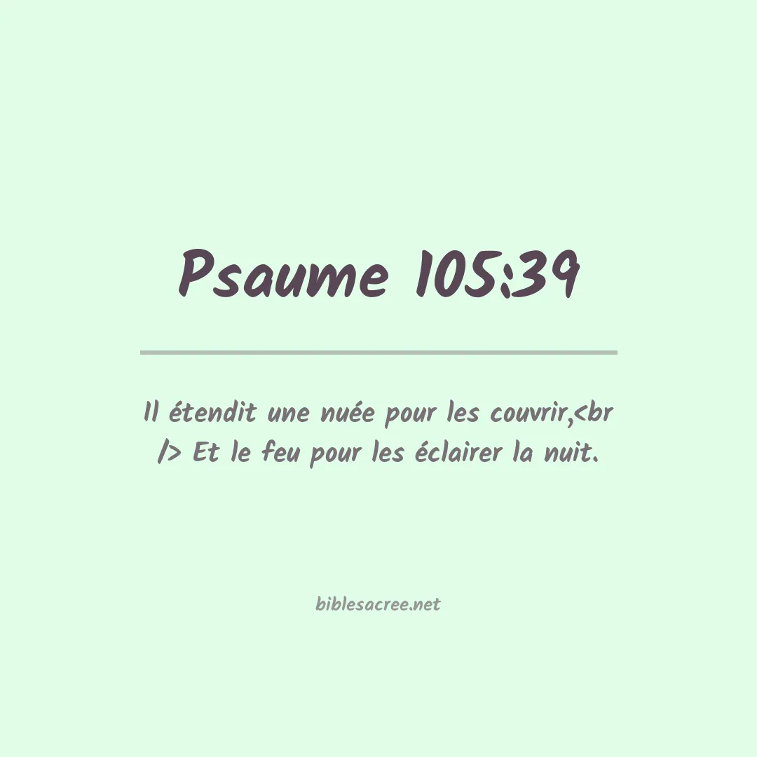 Psaume - 105:39