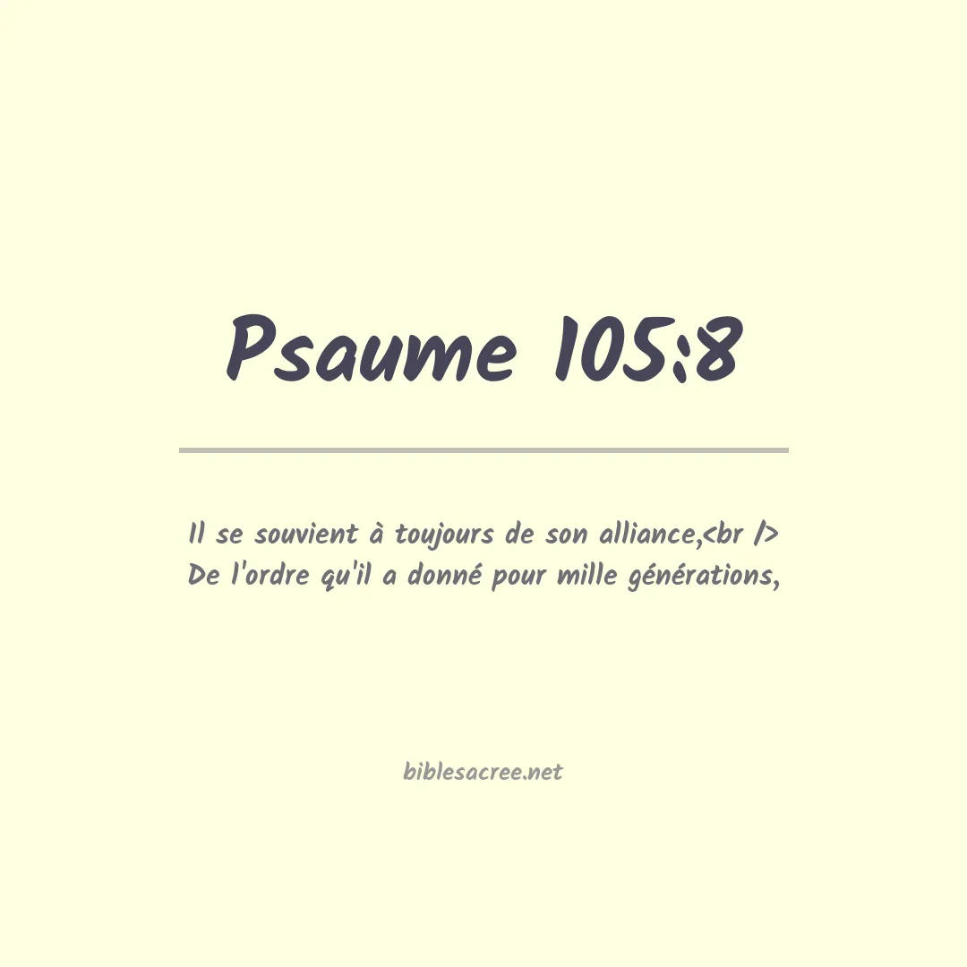Psaume - 105:8