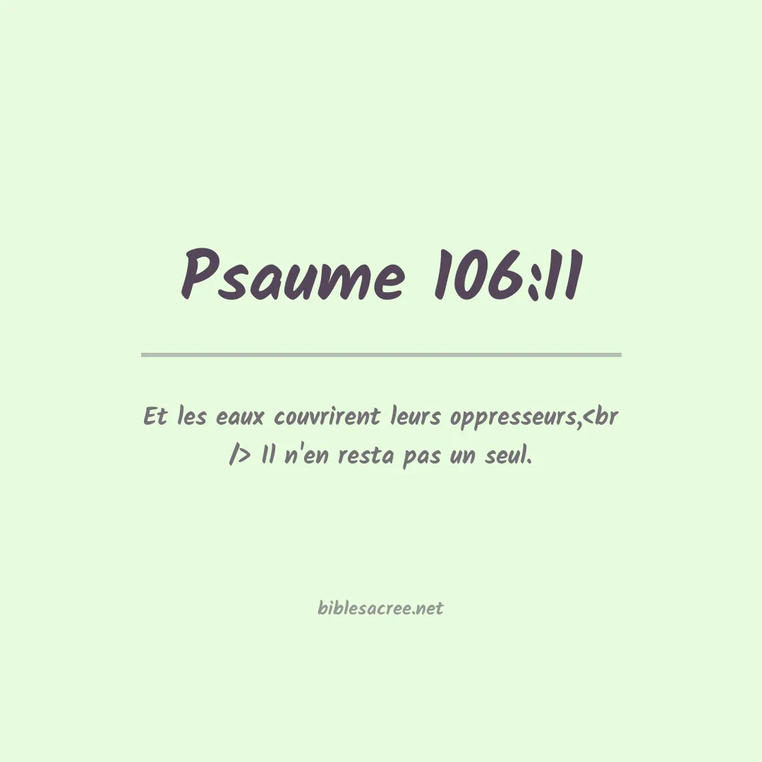 Psaume - 106:11