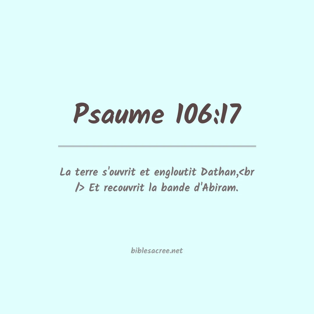 Psaume - 106:17