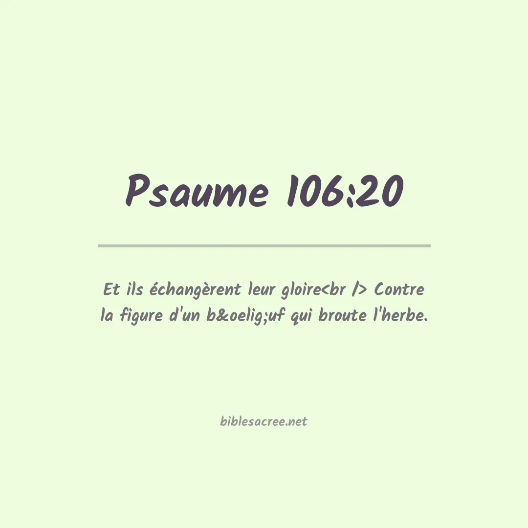Psaume - 106:20
