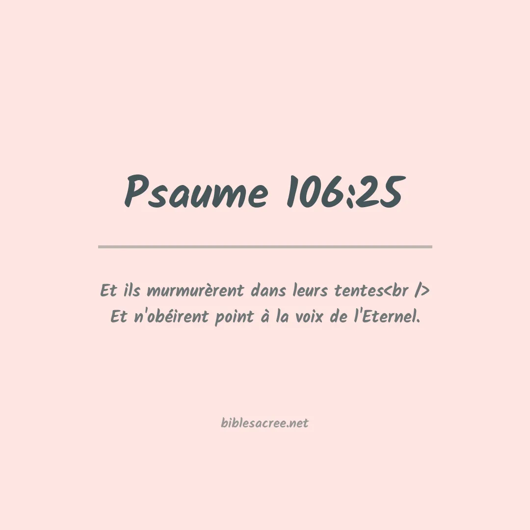 Psaume - 106:25