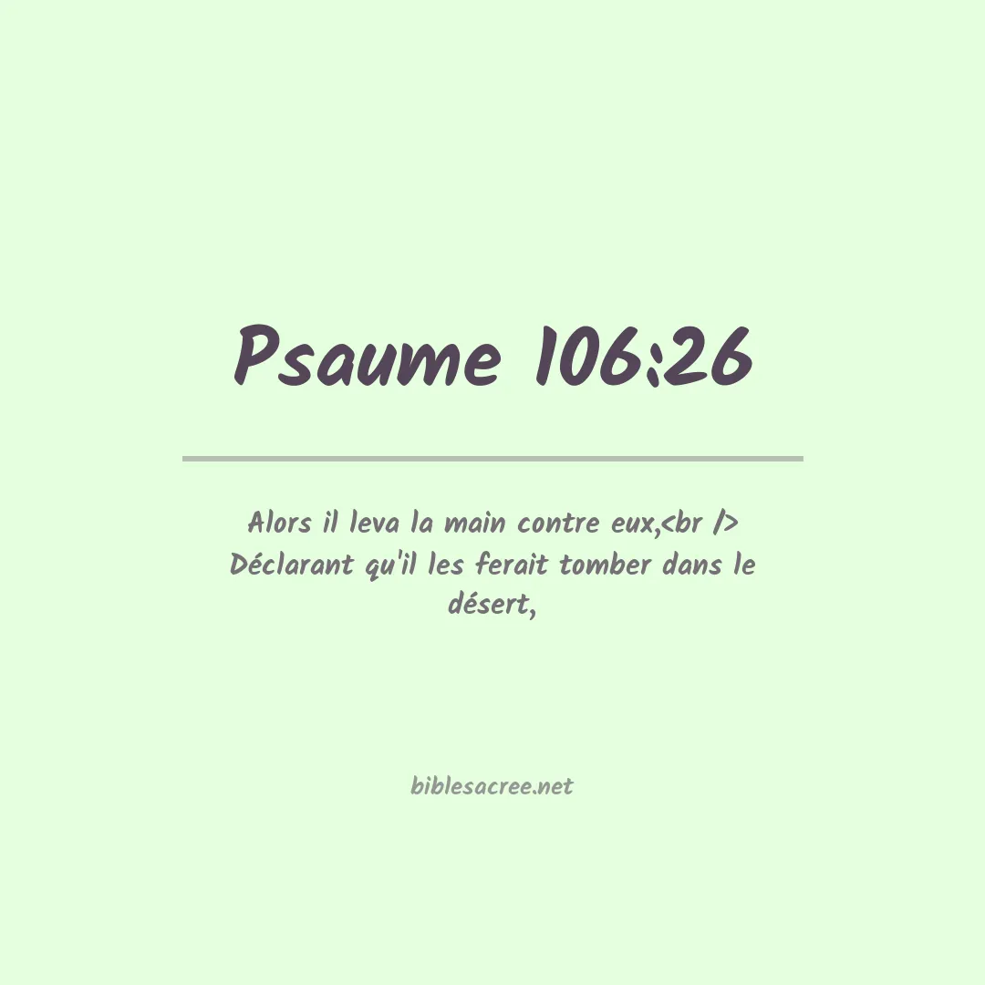 Psaume - 106:26