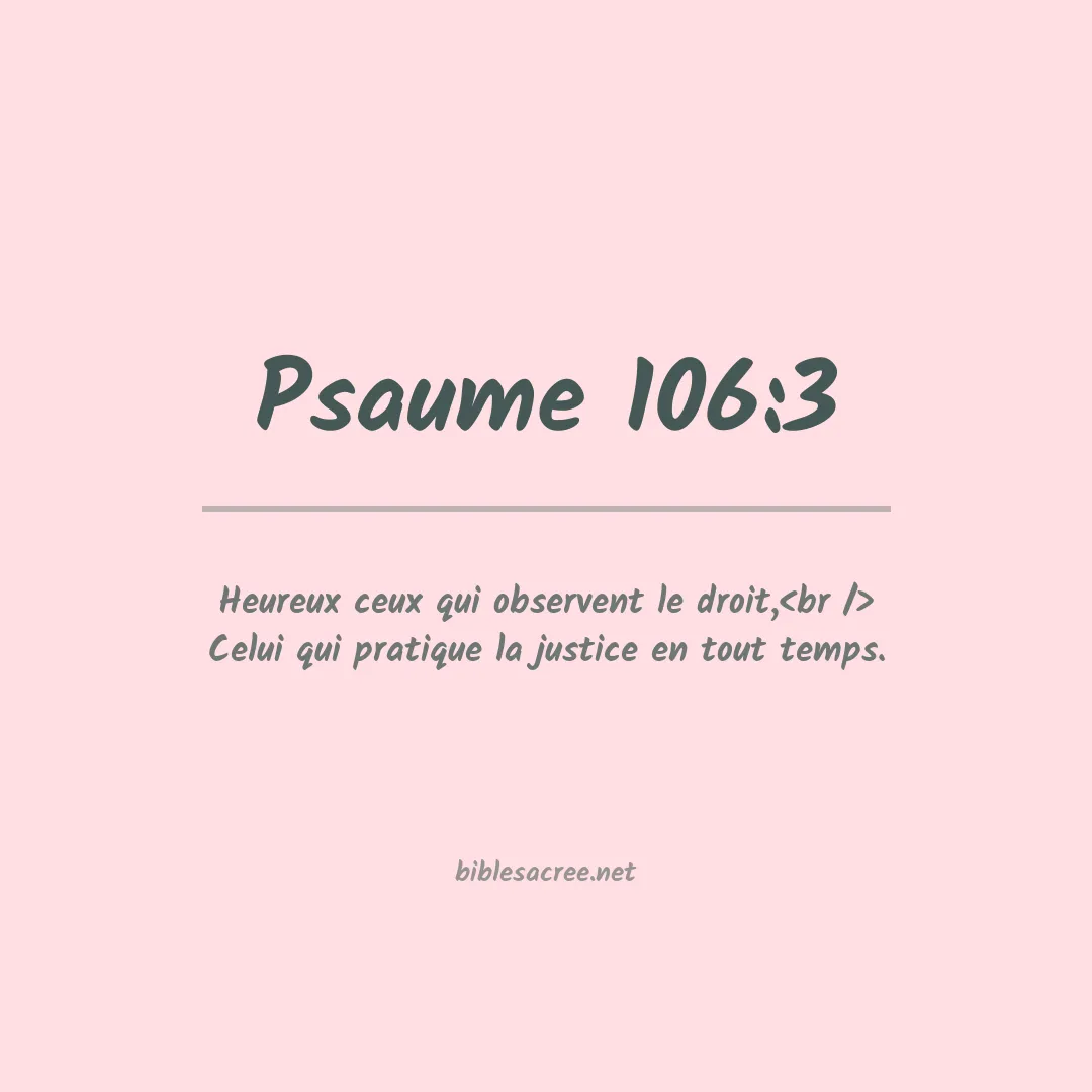 Psaume - 106:3