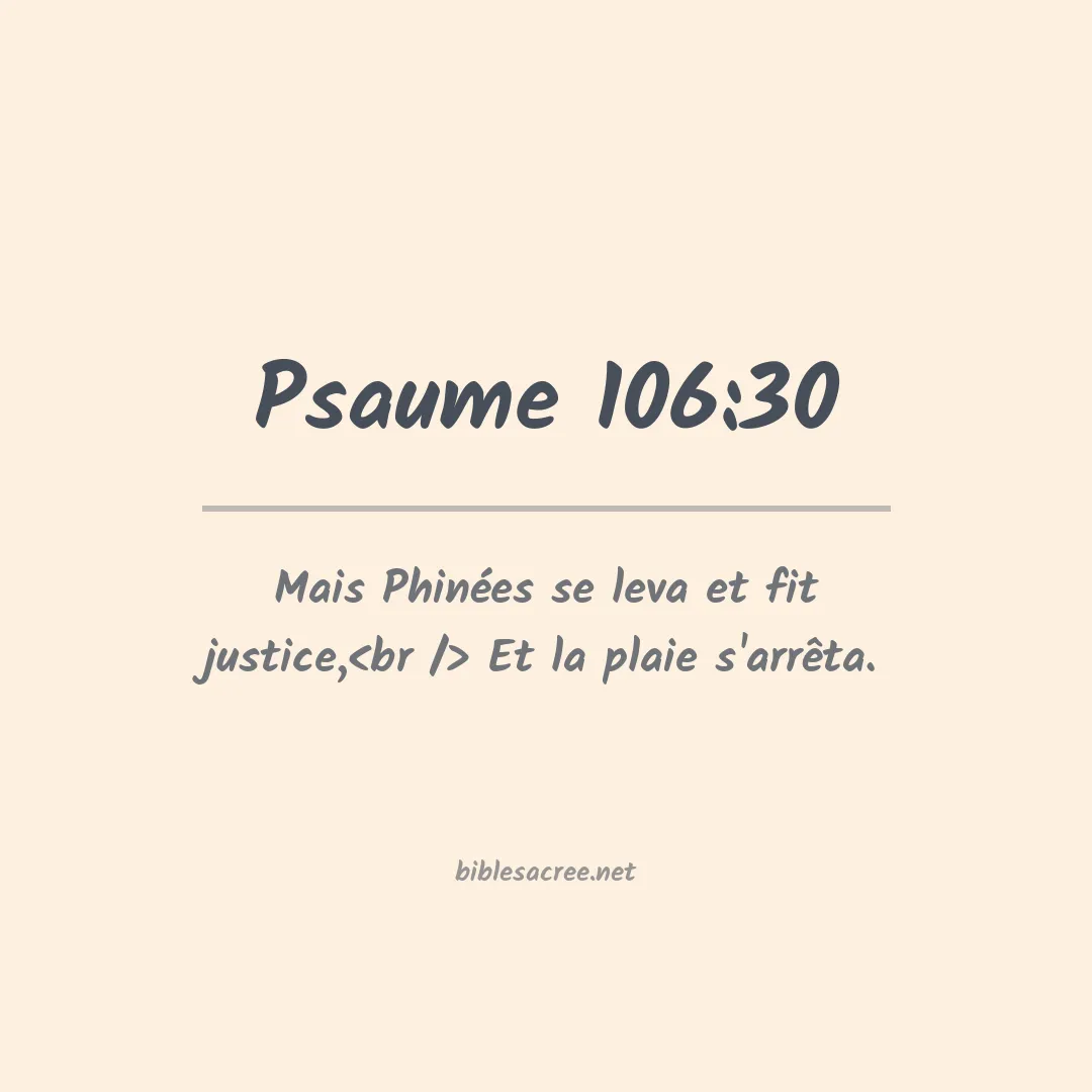 Psaume - 106:30