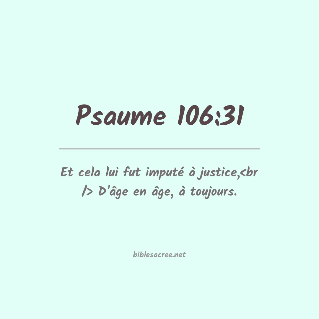 Psaume - 106:31