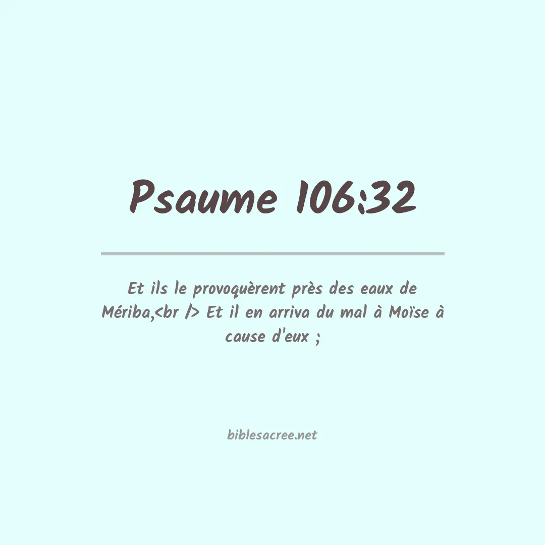 Psaume - 106:32