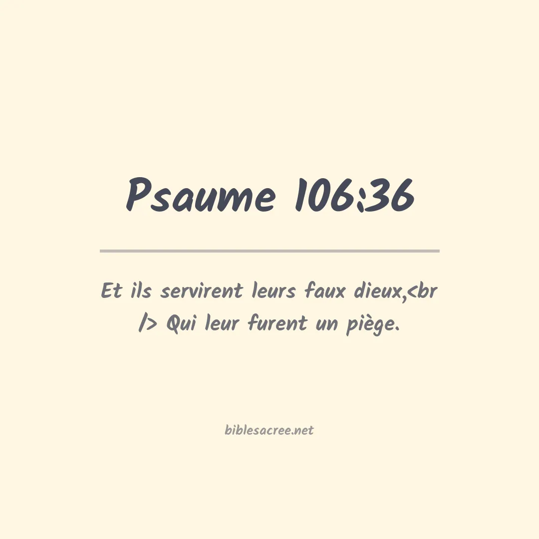 Psaume - 106:36