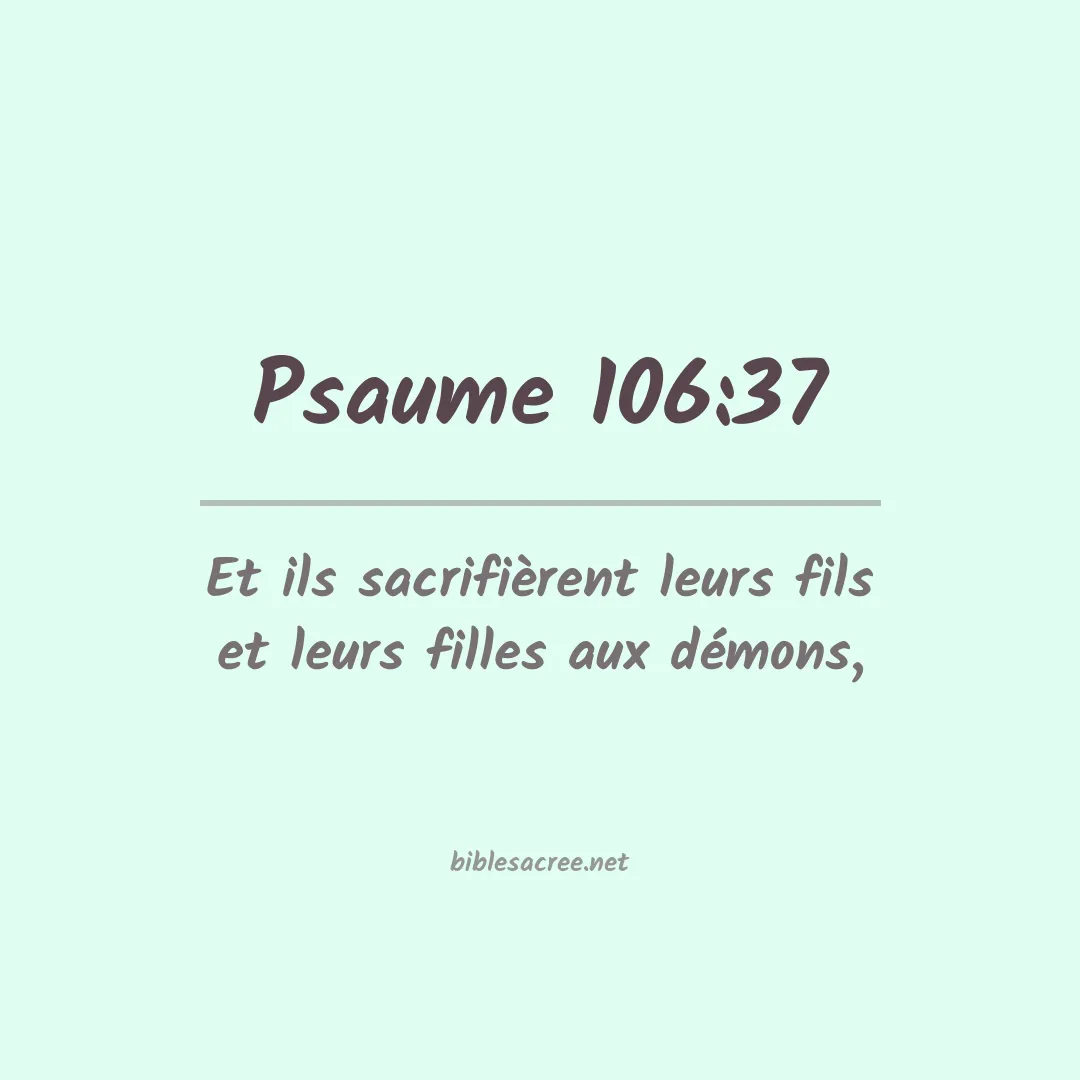 Psaume - 106:37