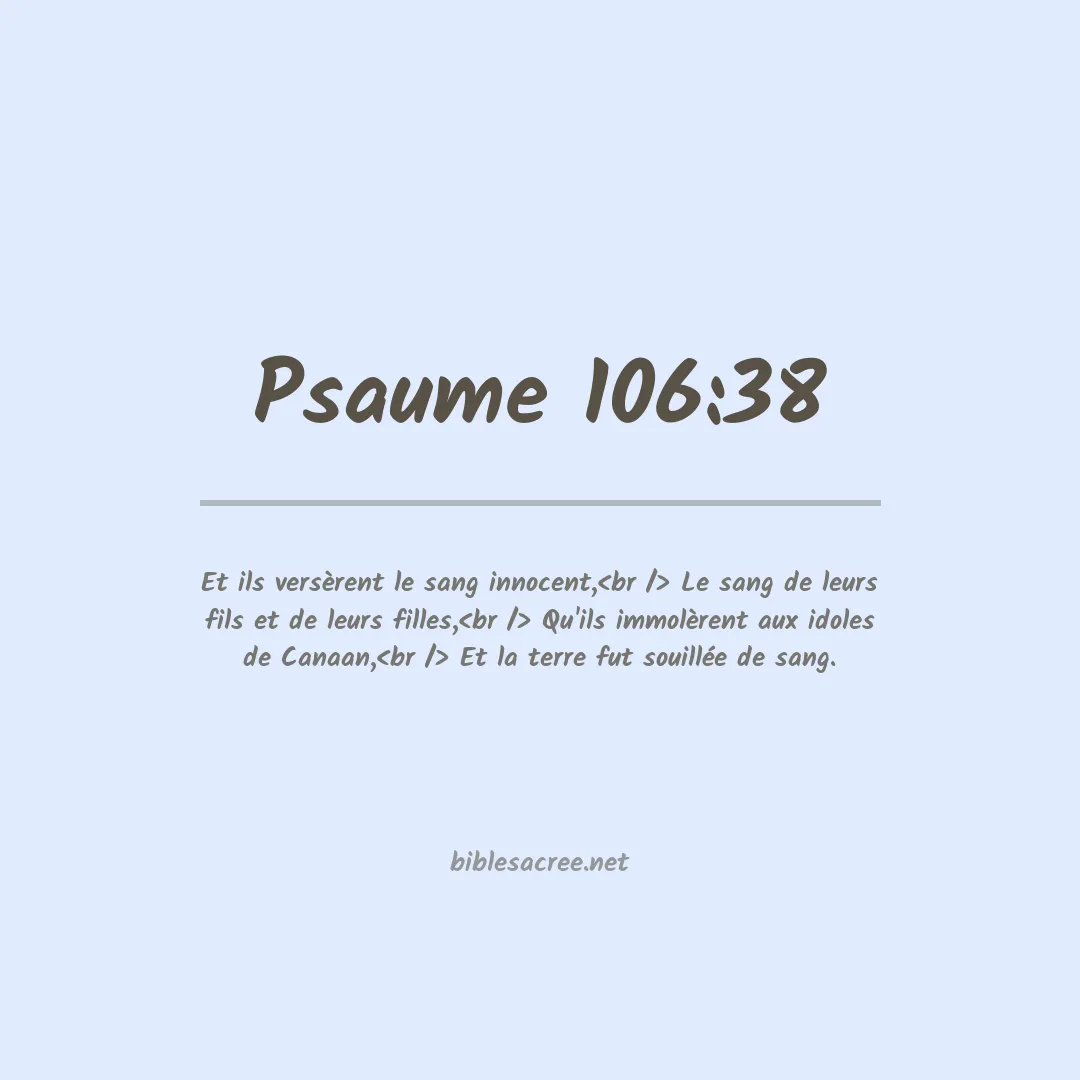Psaume - 106:38