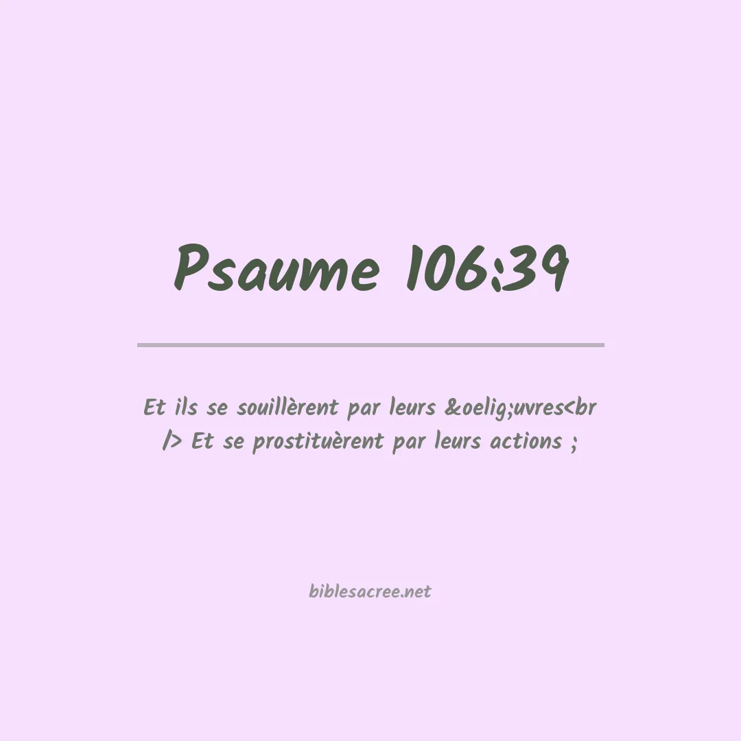 Psaume - 106:39