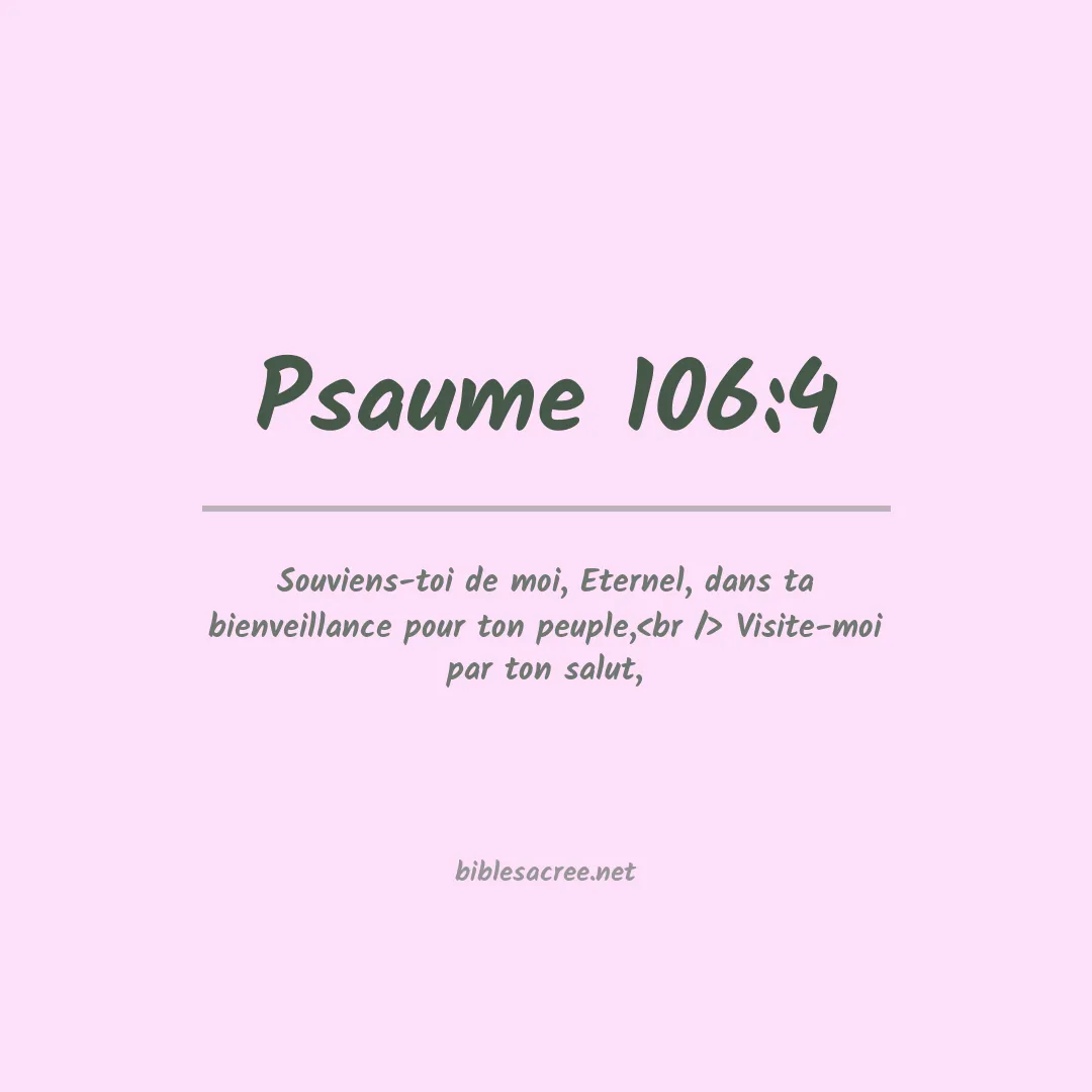 Psaume - 106:4