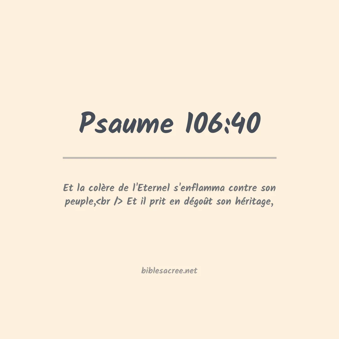Psaume - 106:40