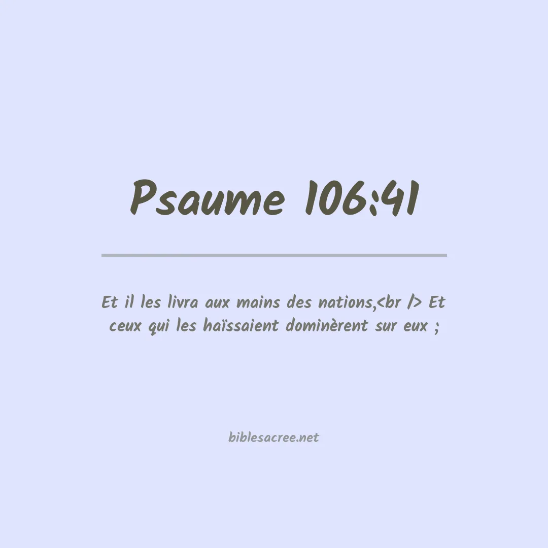 Psaume - 106:41