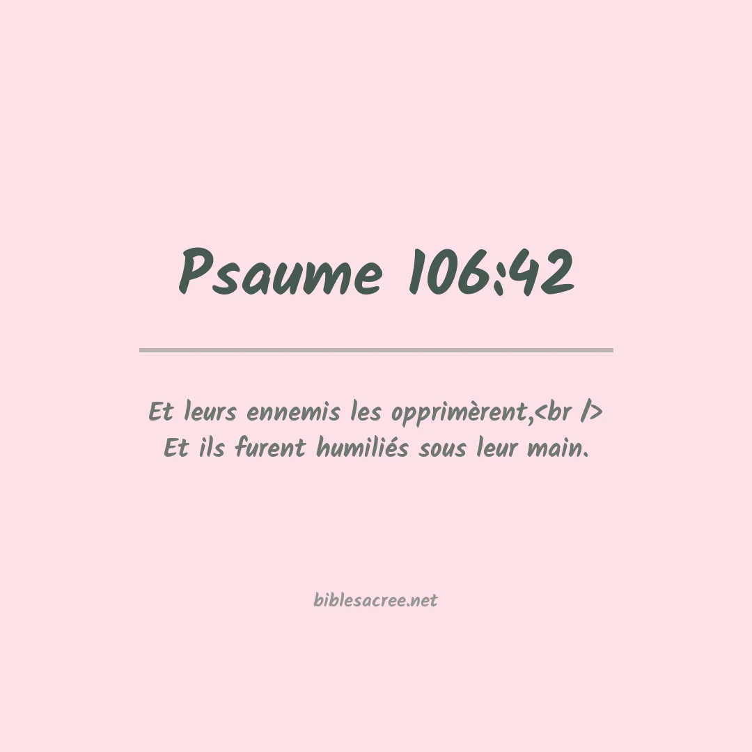 Psaume - 106:42