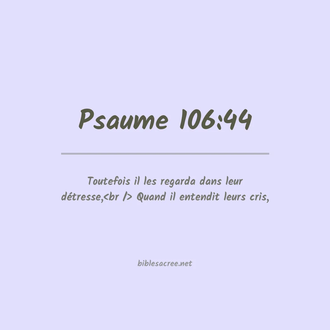 Psaume - 106:44
