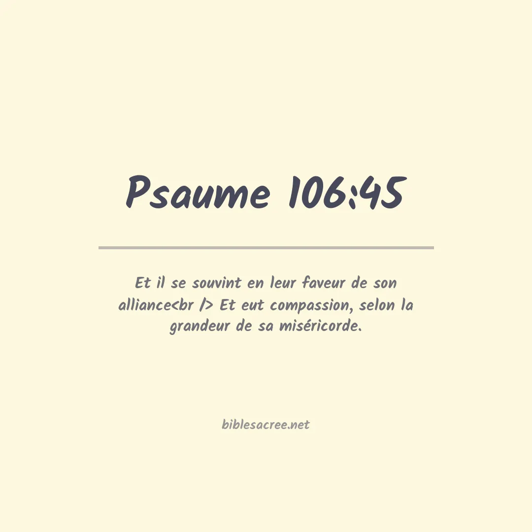 Psaume - 106:45
