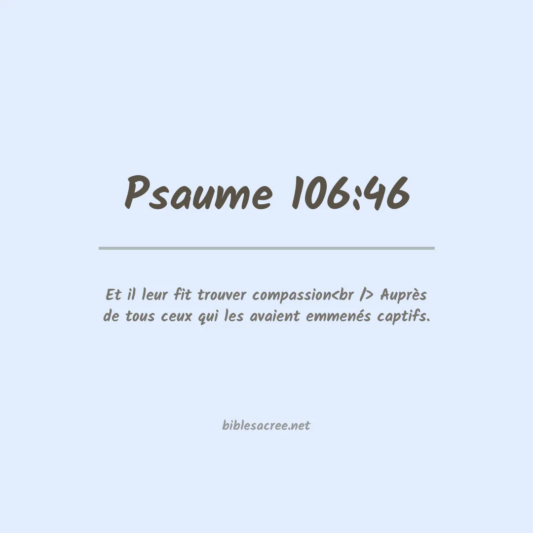 Psaume - 106:46